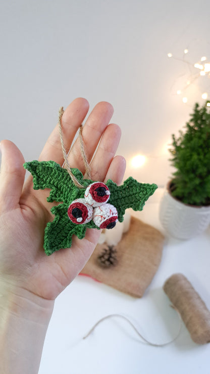 Christmas Holly Crochet Pattern
