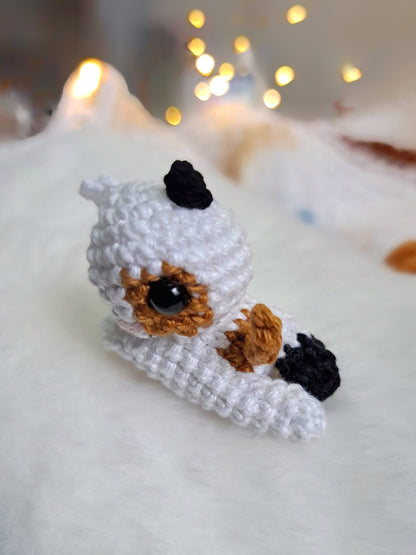 Christmas Tree in a pot with a Naughty Cat Crochet Pattern
