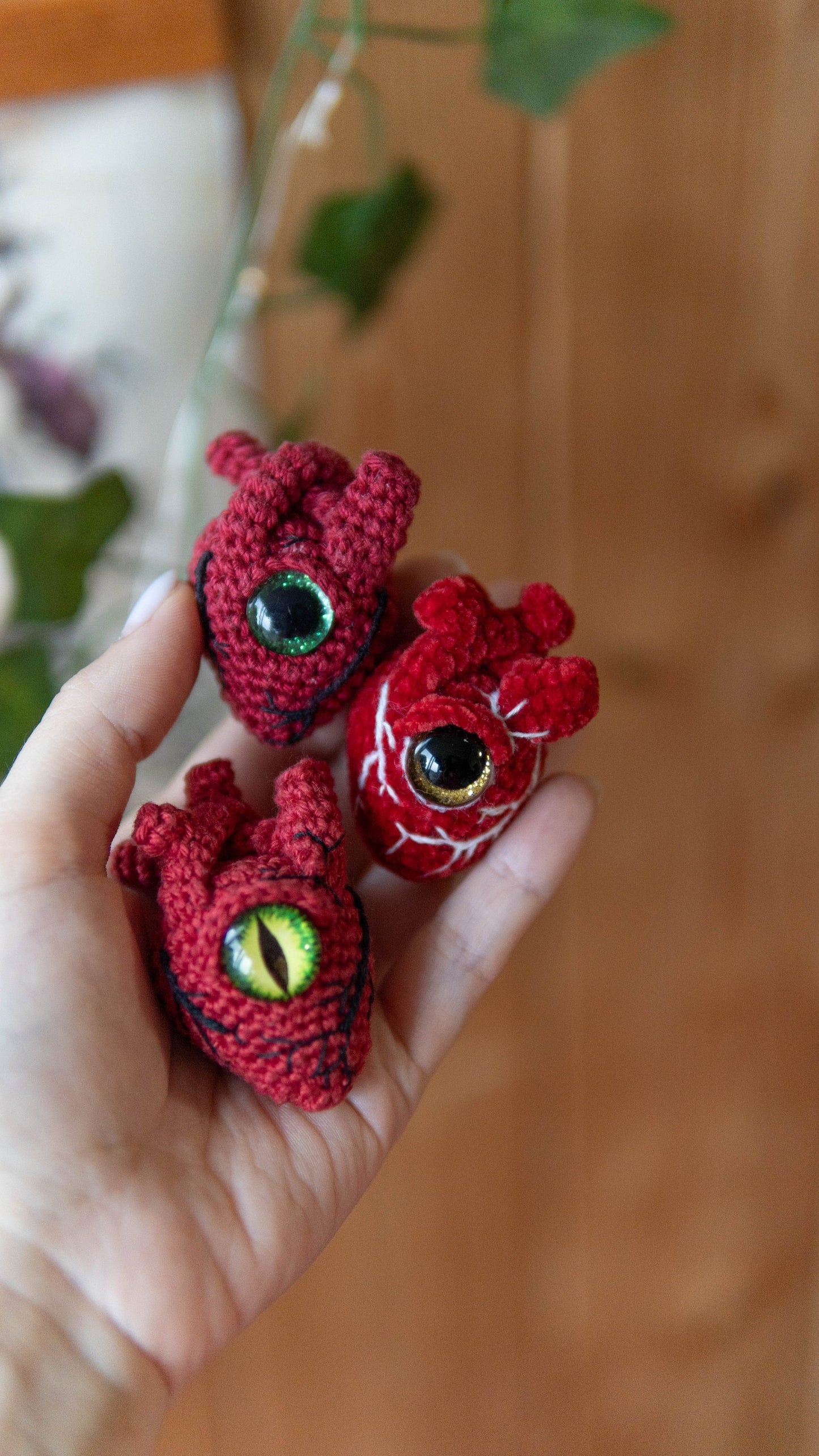 Anatomical Human Heart Low-Sew Crochet Pattern