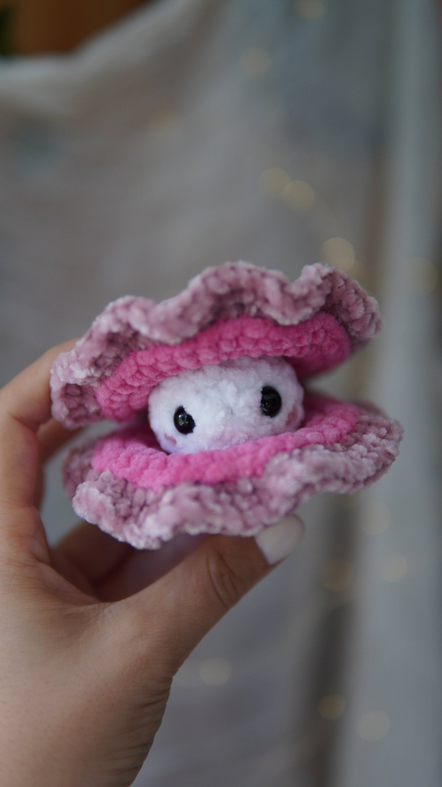 Plush Oyster No-Sew Crochet Pattern Set 2 in 1