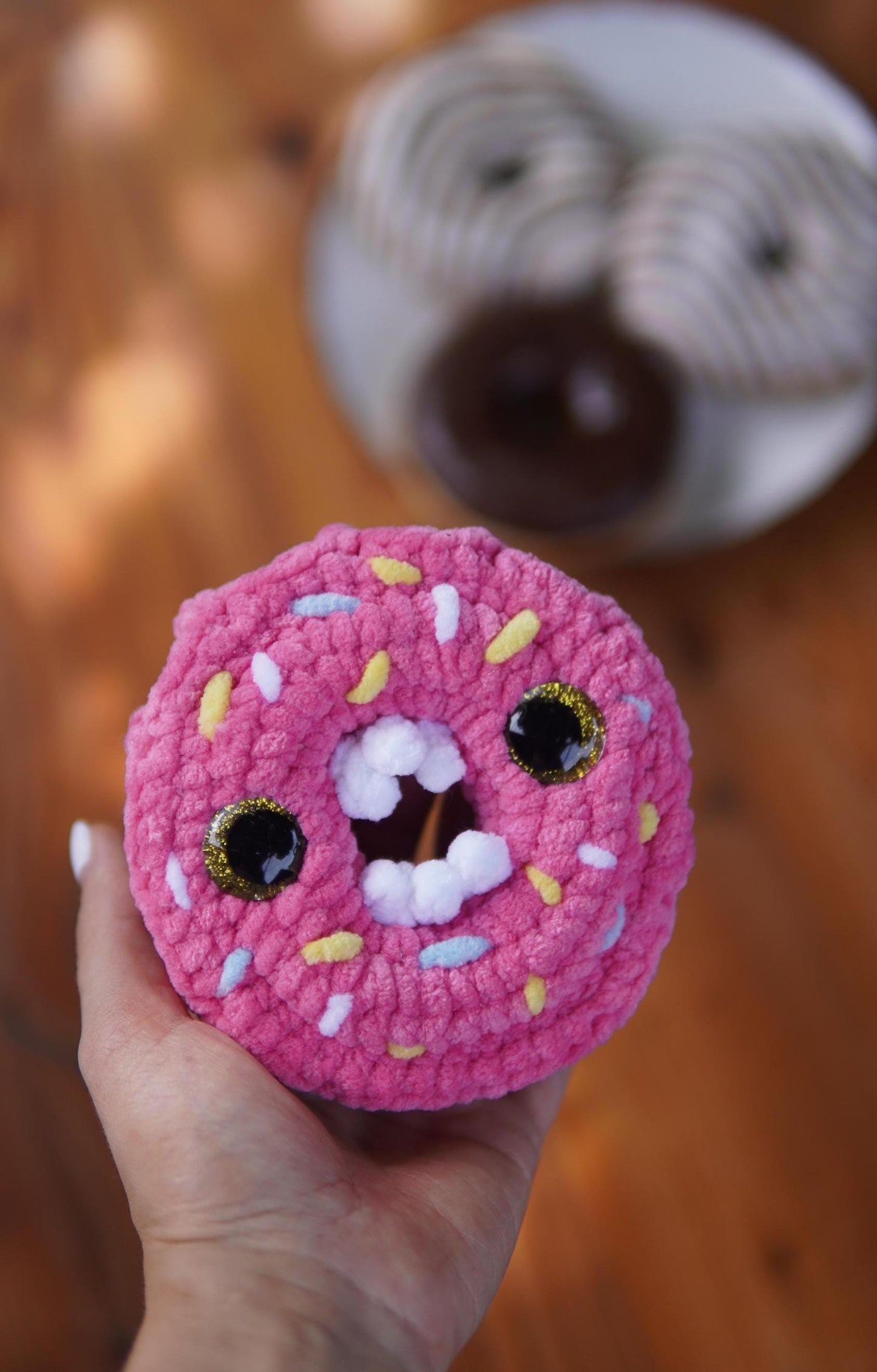 Monster Donut Low-sew Crochet Pattern
