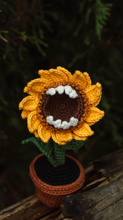 Monster Sunflower Crochet Pattern