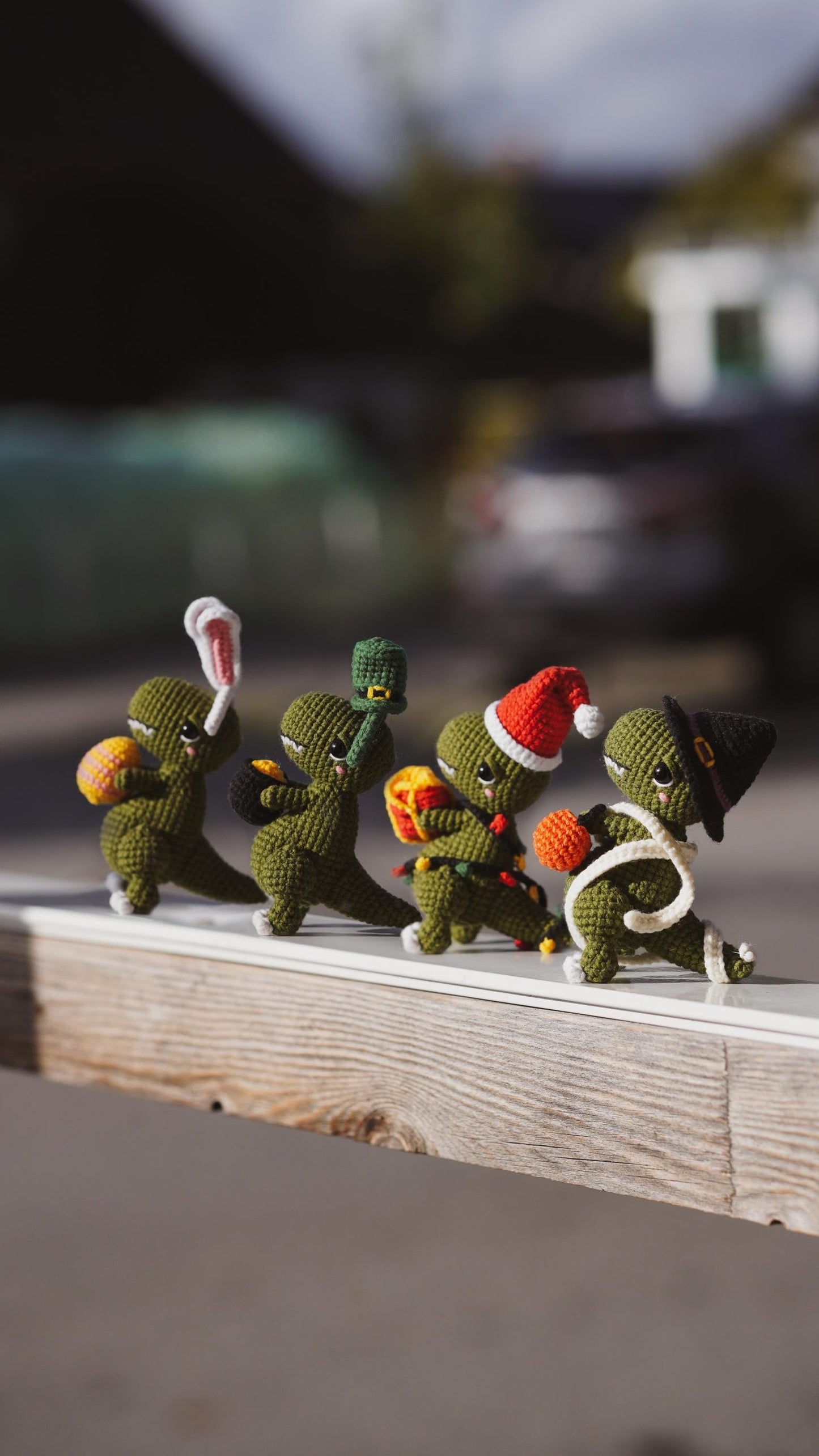 Dino Crochet Pattern Set 4 in 1