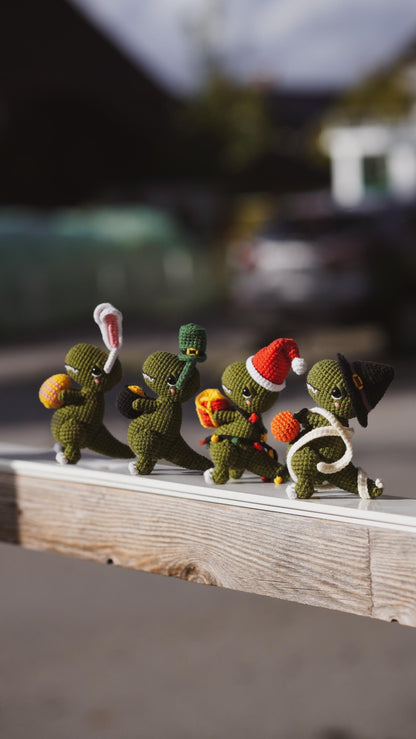 Dino Crochet Pattern Set 4 in 1