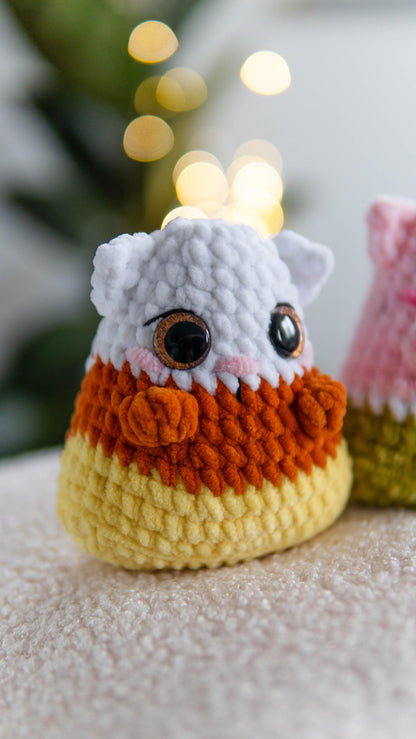 No-Sew Chubby Cat Crochet Pattern Set 3 in 1