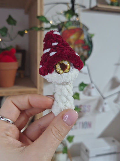 Mini All-Seeing Mushroom No Sew PDF Crochet Pattern